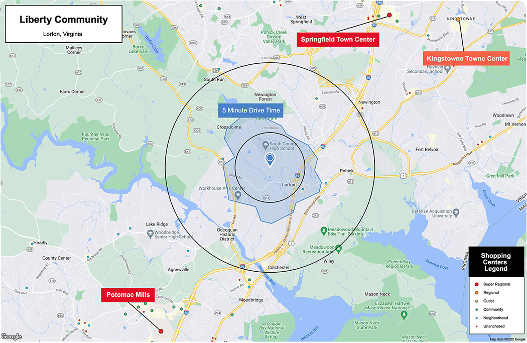 Liberty community map